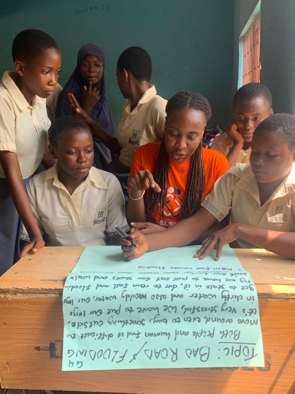 A picture of the students
