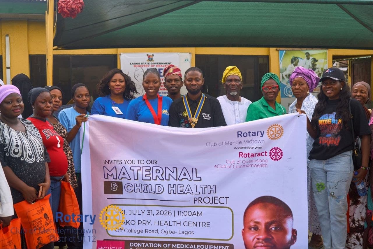 For mothers with empty bags and hopeful hearts, Rotary's gift meant more than medical supplies