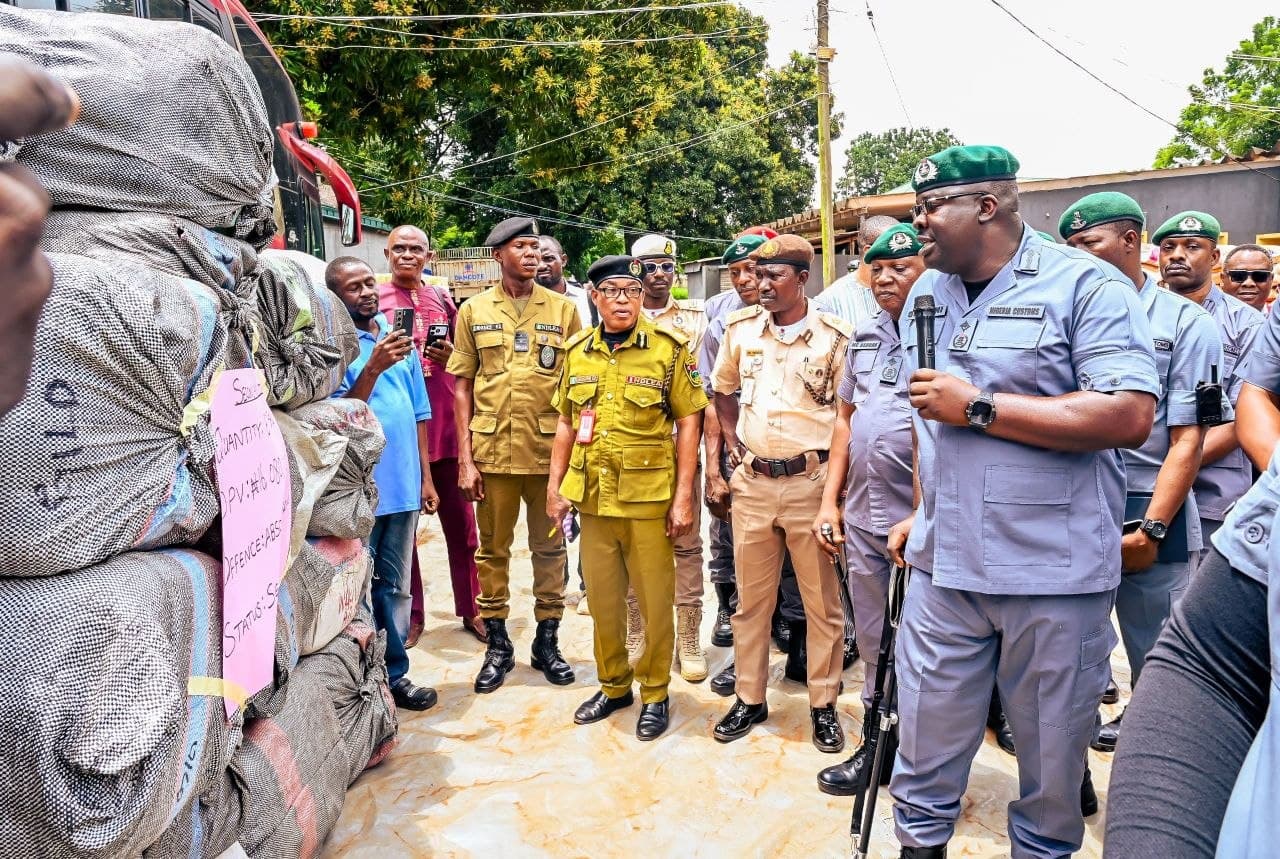 Ogun customs seizes N3.57bn contraband, hands 6,035 cannabis parcels to NDLEA