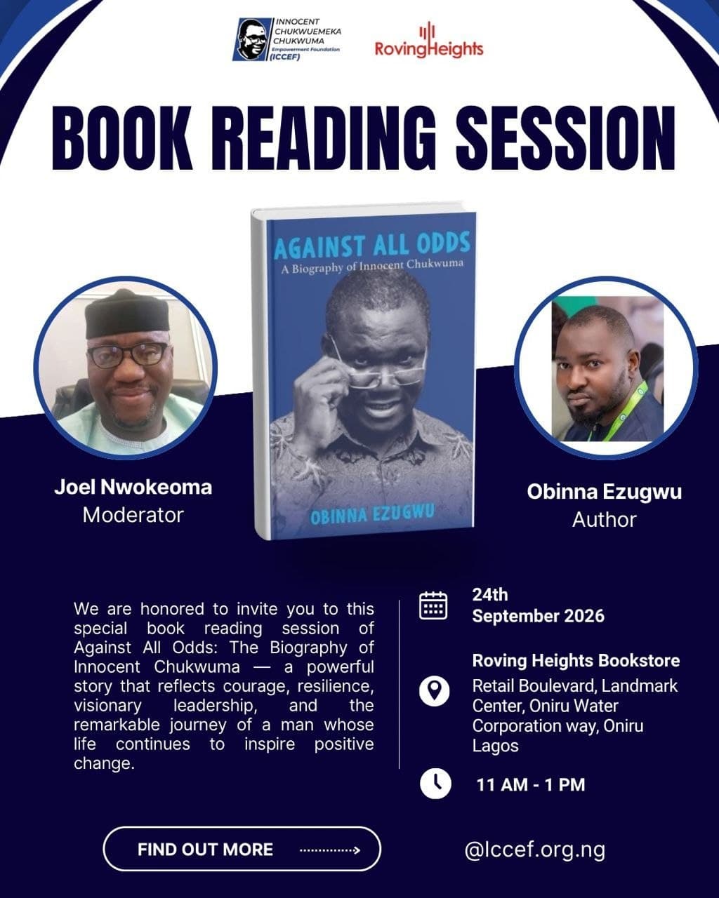 ICCEF to revisit Innocent Chukwuma’s legacy at September book reading
